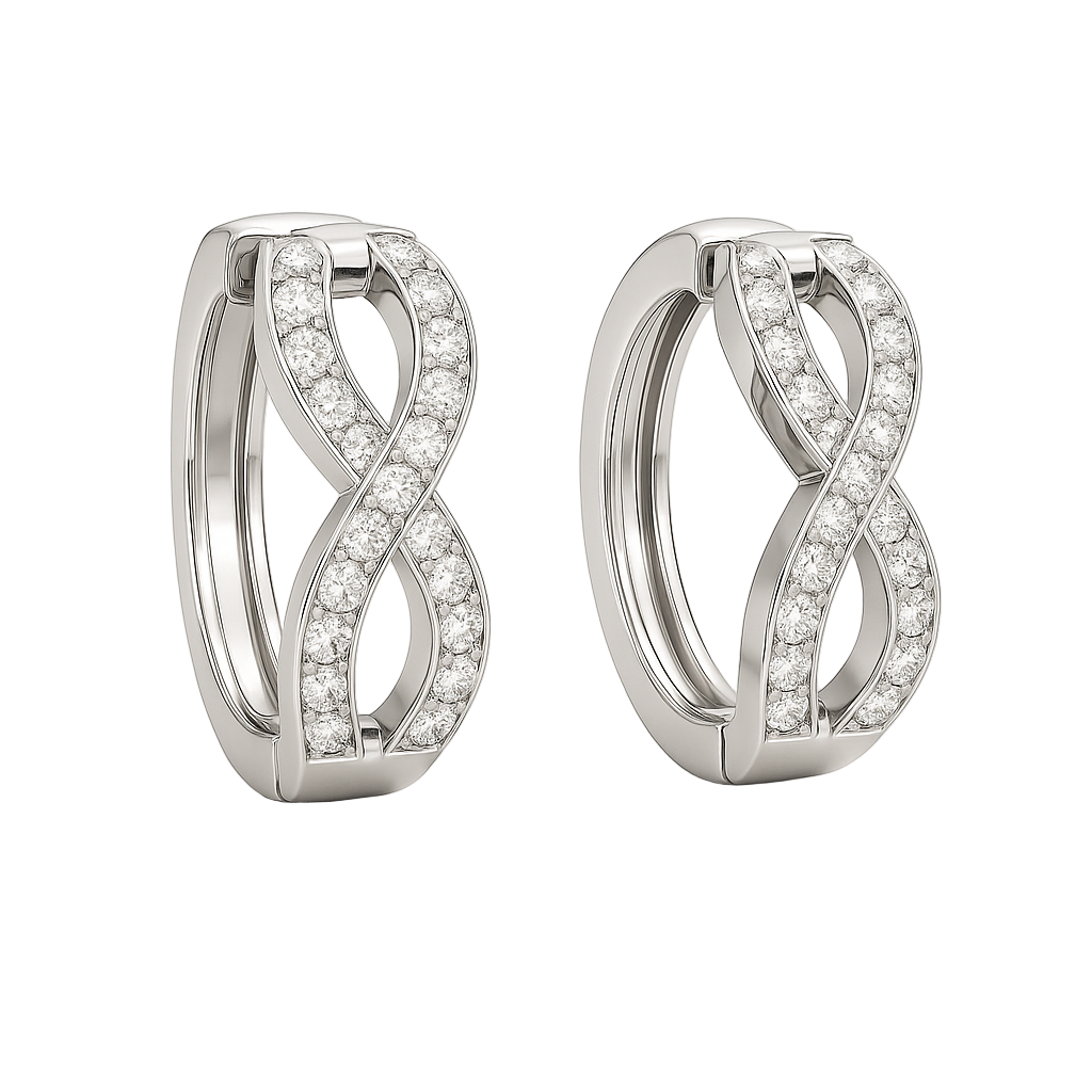 IMPERARI INFINITA – DIAMOND EARRINGS WHITE GOLD