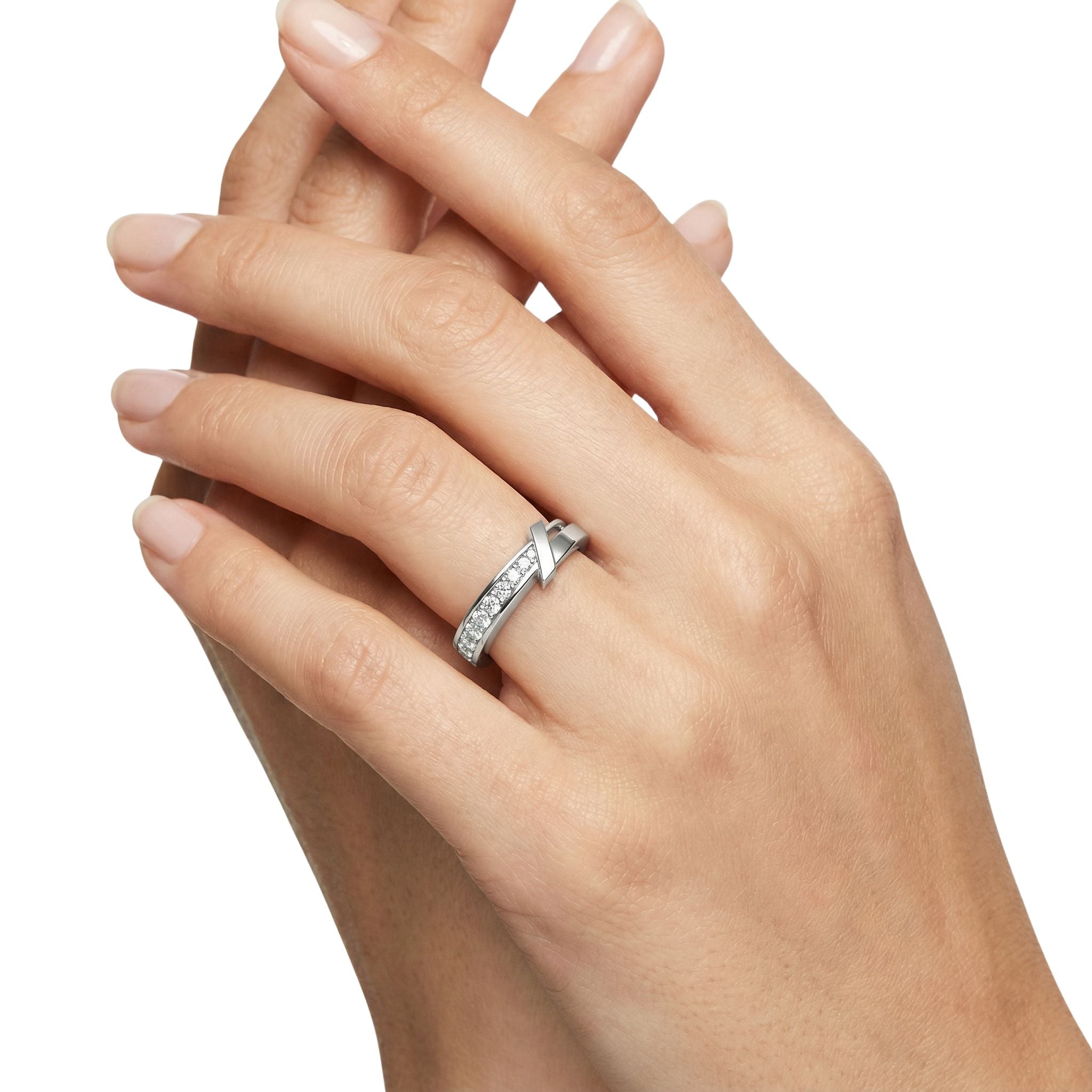 IMPERARI LA PRESENZA – CORE SOLID RING WHITE GOLD